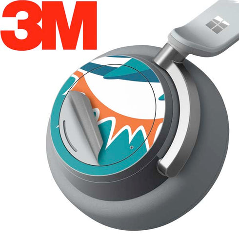 NFL Miami Dolphins Large Logo Surface Headphones Skin